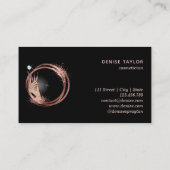 Carte De Visite technicienne de fouille moderne femme à la main sc (Dos)