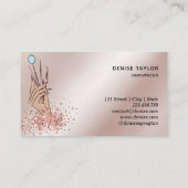 Carte De Visite technicienne de fouille moderne femme à la main sc (Dos)