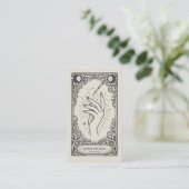 Carte De Visite Technicienne de manucure mystique vintage (Debout devant)