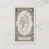 Carte De Visite Technicienne de manucure mystique vintage (Devant)