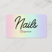 Carte De Visite Technicienne de Manucure Professionnelle (Dos)