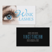 Carte De Visite Technicienne en extensions de cils Cosmétologue Ma (Devant / Derrière)