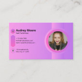 Carte De Visite Technicienne en onglerie en salon (Devant)