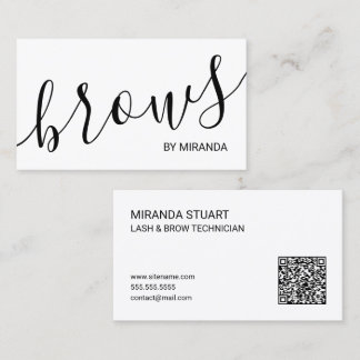 Carte De Visite Technicienne professionnelle en cils et sourcils e