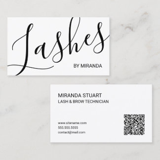 Carte De Visite Technicienne professionnelle en cils et sourcils e