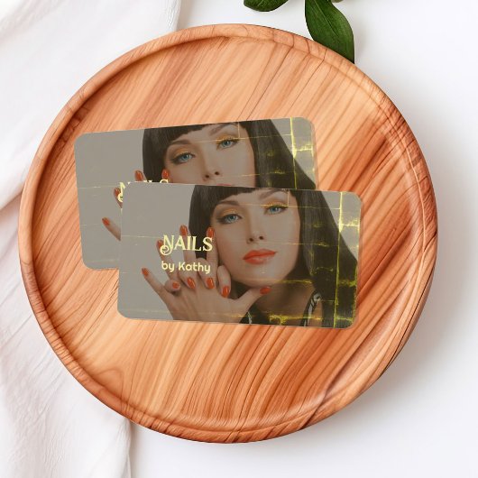 Carte De Visite Technique Arrière - plan photo personnalisée