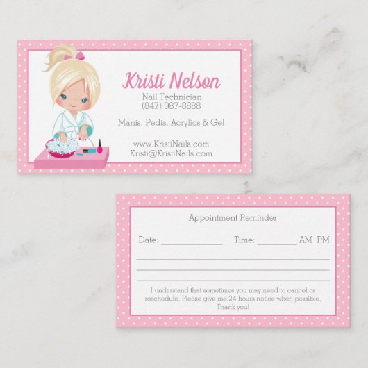 Carte de visite technique de Cute Nail (Devant / Derrière)