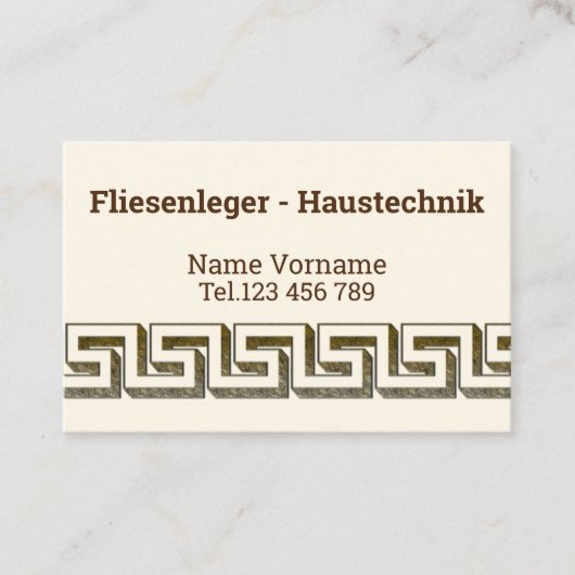 Carte De Visite Technique de domotique (Devant)