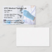 Carte De Visite Technique de laboratoire Médicale (Devant / Derrière)
