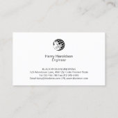 Carte De Visite Technique de texture métallique écaillée (Dos)