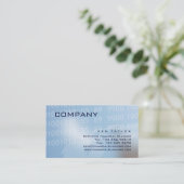 Carte de visite technique financier/ordinateur (Debout devant)