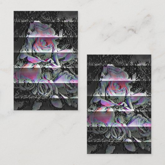 Carte De Visite Techno Bouquet (Devant / Derrière)