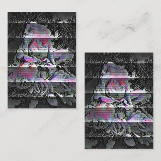 Carte De Visite Techno Bouquet (Devant / Derrière)