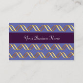 Carte De Visite TECHNO INFINITE Gold Faille En Bleu, Rose Fuchsia (Dos)