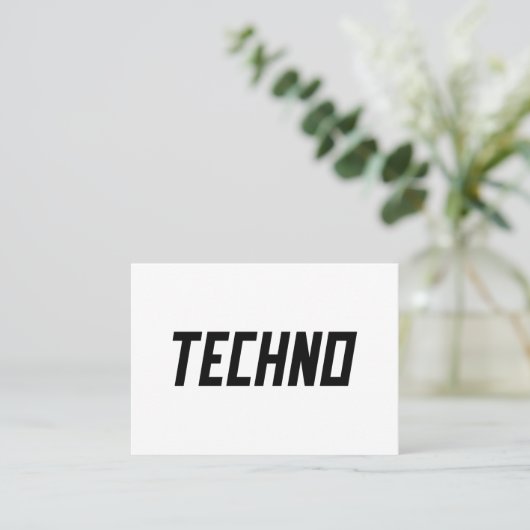 Carte De Visite TECHNO Music (Debout devant)