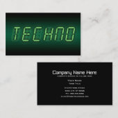 Carte De Visite techno numérique (Devant / Derrière)