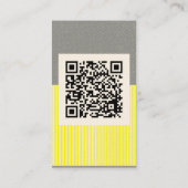 Carte De Visite Technologie audacieuse de code de la rayure QR (Dos)