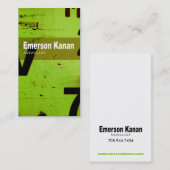 Carte De Visite Technologie d'art de tba - auteur d'auteur de (Devant / Derrière)