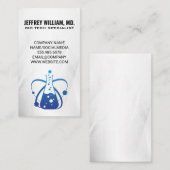 Carte De Visite Technologie de biologie | Logo Science Beaker (Devant / Derrière)