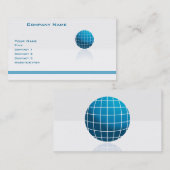 Carte De Visite Technologie de globe (Devant / Derrière)