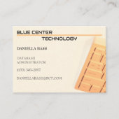 Carte De Visite Technologie de l'information Orange Clavier (Devant)