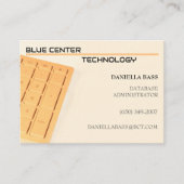 Carte De Visite Technologie de l'information Orange Clavier (Devant)