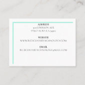 Carte De Visite Technologie de l'information RT du clavier vert (Dos)