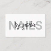 Carte De Visite Technologie de l'ongle (Devant)