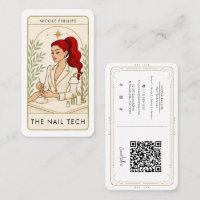 Technologie de manucure aux cheveux rouges ondulés