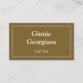 Carte De Visite Technologie d'ongles simple et personnalisable (Devant)