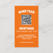 Carte De Visite TECHNOLOGIE ÉOLIENNE avec QR code (Dos)