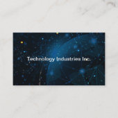 Carte De Visite Technologie Et Services Aux Entreprises Mondiales (Devant)