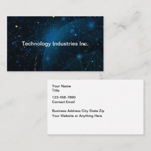 Carte De Visite Technologie et services commerciaux mondiaux