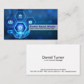 Carte De Visite Technologie financière bancaire en ligne (Devant / Derrière)