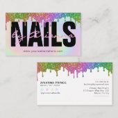 Carte De Visite Technologie holographique des ongles | Clou Stylis (Devant / Derrière)