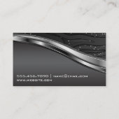 Carte De Visite Technologie informatique | Métallique (Dos)