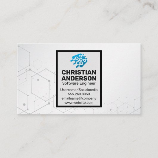 Carte De Visite Technologie | Logo Microchip (Devant)