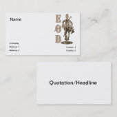 Carte De Visite Technologie marine d'EOD (Devant / Derrière)