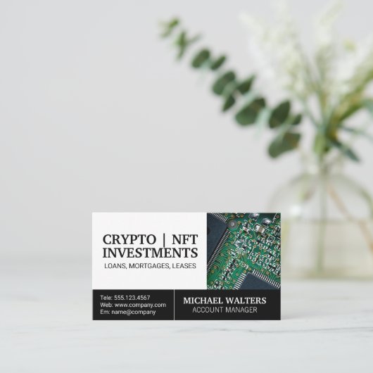 Carte De Visite Technologie | Matériel microprocesseur (Debout devant)