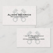 Carte De Visite Technologie mécanique | Poistons (Devant / Derrière)