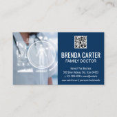 Carte De Visite Technologie Médicale | Code d'analyse QR | Docteur (Devant)