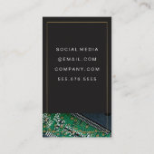 Carte De Visite Technologie micropuce | Nouvel embauche (Dos)