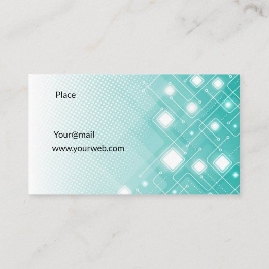 Carte De Visite Technologie moderne (Dos)