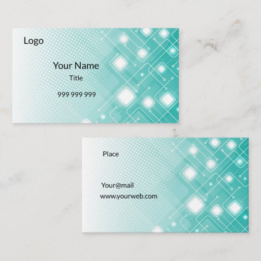 Carte De Visite Technologie moderne (Devant / Derrière)