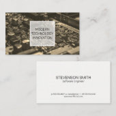Carte De Visite Technologie moderne | Circuit Board | Ingénieur (Devant / Derrière)