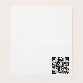Carte De Visite Technologie professionnelle de code QR personnalis (Intérieur déplié)