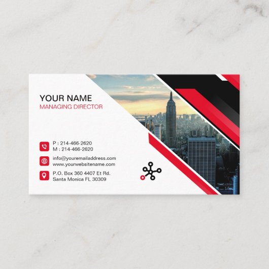 Carte De Visite Technologie, sécurité, service numérique, technolo (Devant)