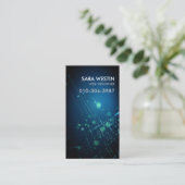 Carte De Visite Technologie Web Designer Blue Circuits (Debout devant)
