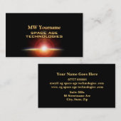Carte De Visite Technologies de l'ère spatiale, énergie solaire (Devant / Derrière)