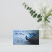 Carte de visite technologique d'arrière - plan (Debout devant)